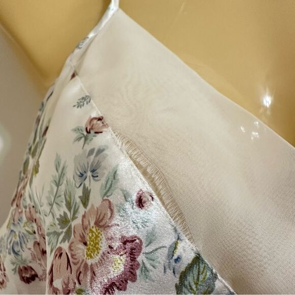 VINTAGE VICTORIA’S SECRET GOLD LABEL‎ FLORAL SATIN BODYSUIT LINGERIE M FAIRY - Picture 3 of 7